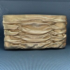 Michael Kors Gold Clutch Bag